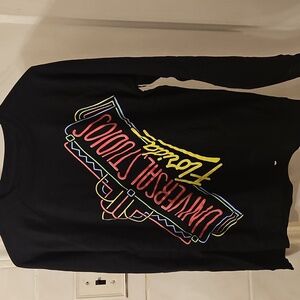 Universal Studios Florida Black Graphic Long Sleeve New Small